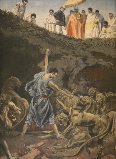 A gift of Menelick, illustration from 